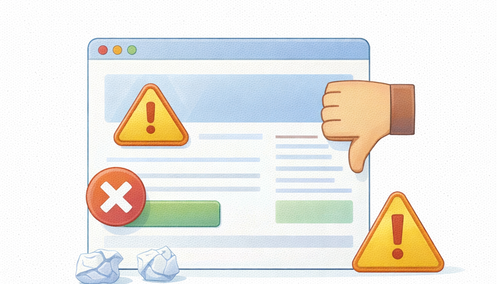 landing page mistakes