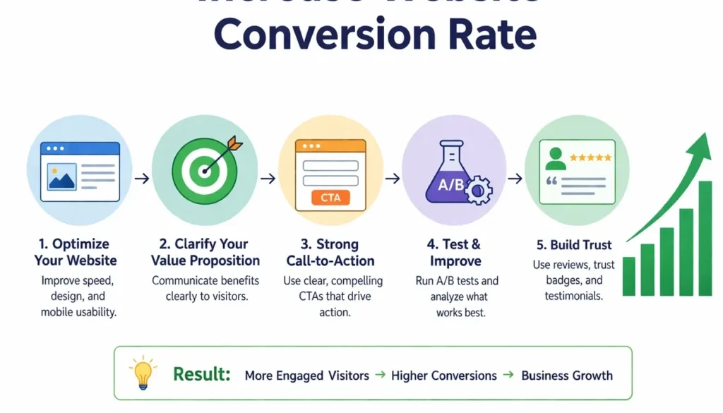 increase website conversion rate
