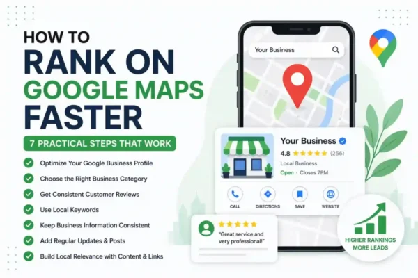 Rank on google maps faster